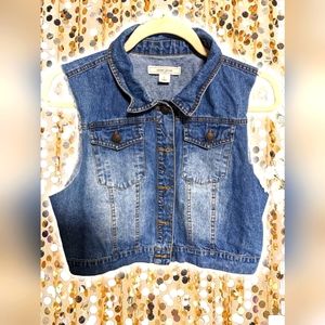 Girls denim vest